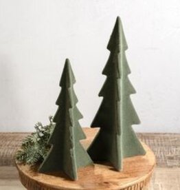 Green Velvet Pointy Trees