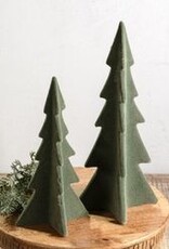 Green Velvet Pointy Trees