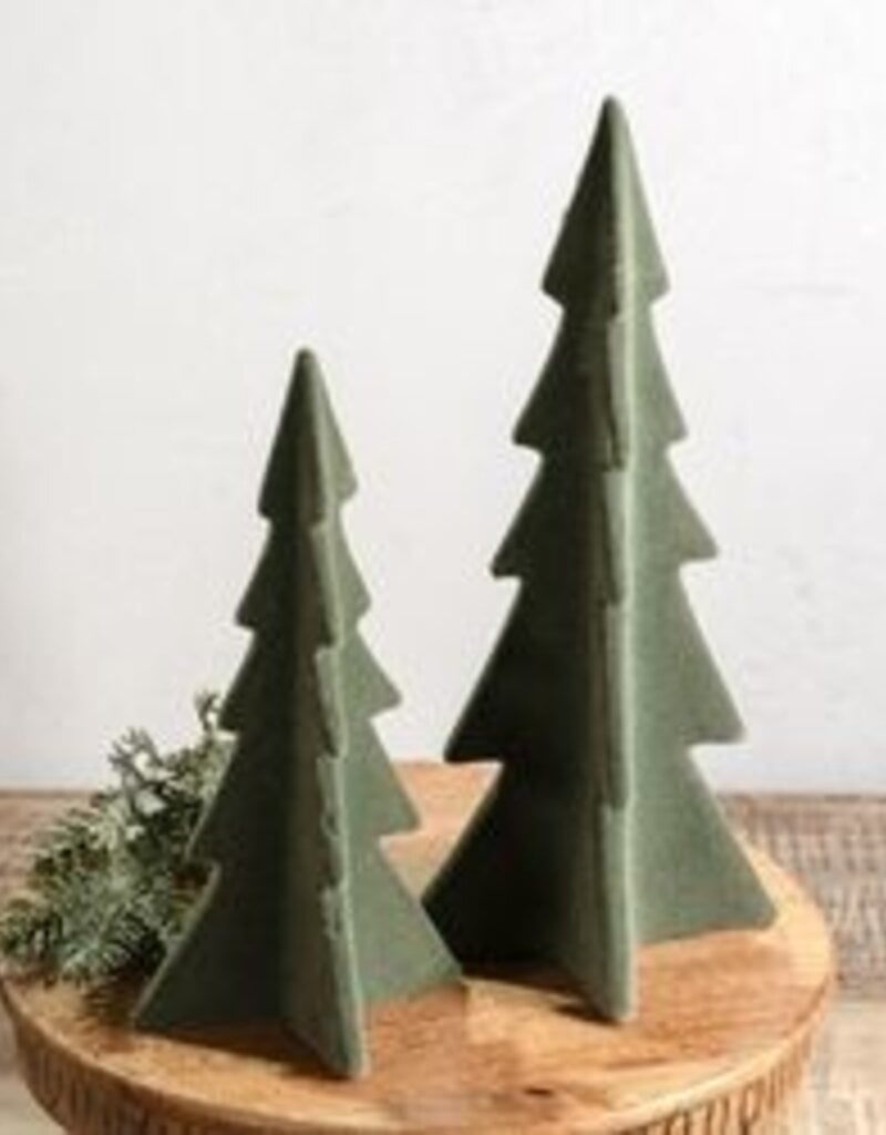 Green Velvet Pointy Trees