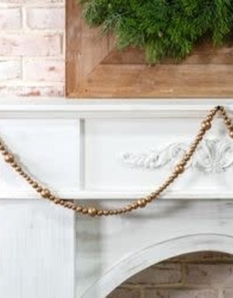 118" Gold Beads Jute Loops