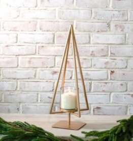 Gold Tree Candle Stand
