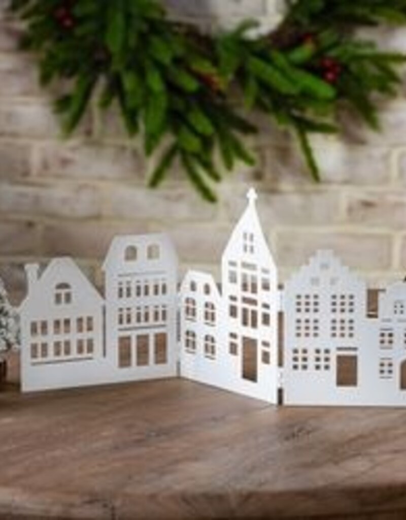 White Metal House Display