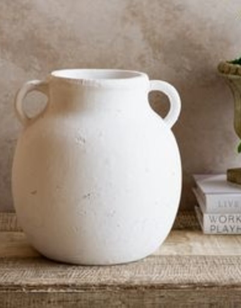 2 Handled Jug Vase, 11.8"