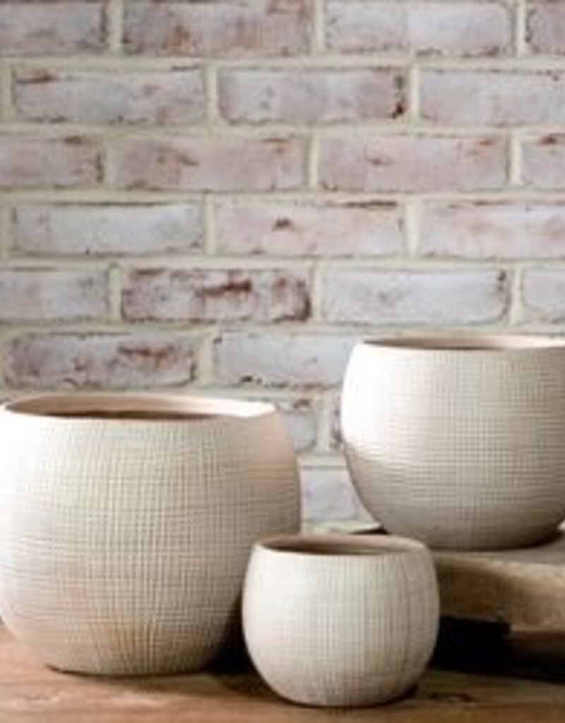 Round Check Design Planter