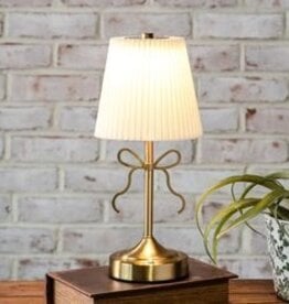 12" Gold Bow Accent LED Lamp