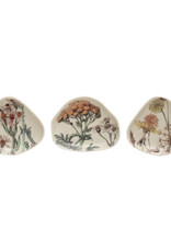 6"L Stoneware Dish w/Decals, 3 Styles