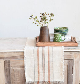 Acacia Wood Tray w/Handles