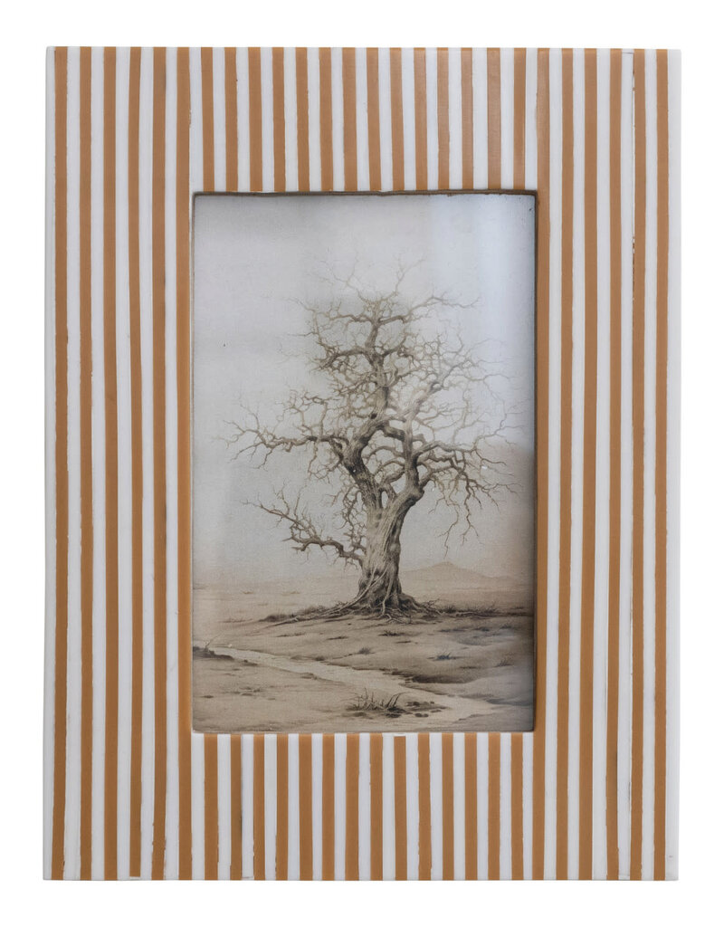 Resin Striped Photo Frame