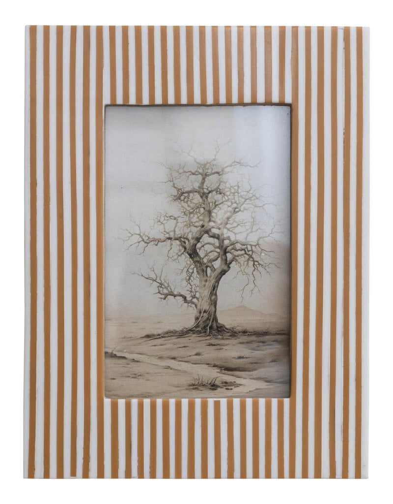 Resin Striped Photo Frame