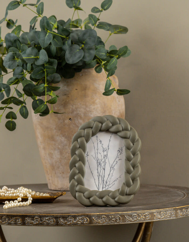 Taupe Braided Picture Frame