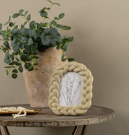 Beige Braided Photo Frame