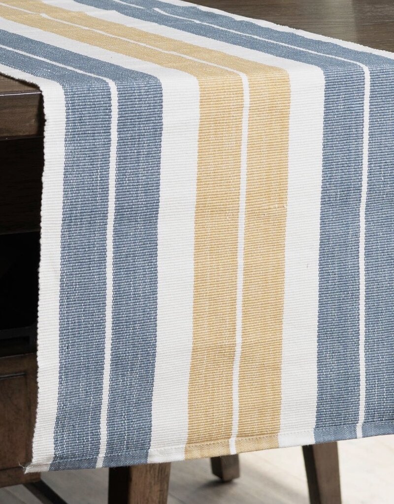 Black stripe table runner