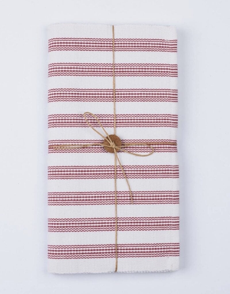 White & Red Stripe Runner