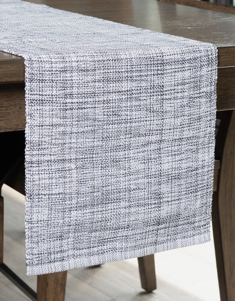 Gray Textured Table Runner