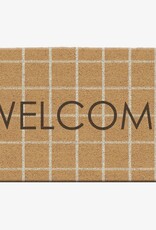 Welcome Windowpane Doormat