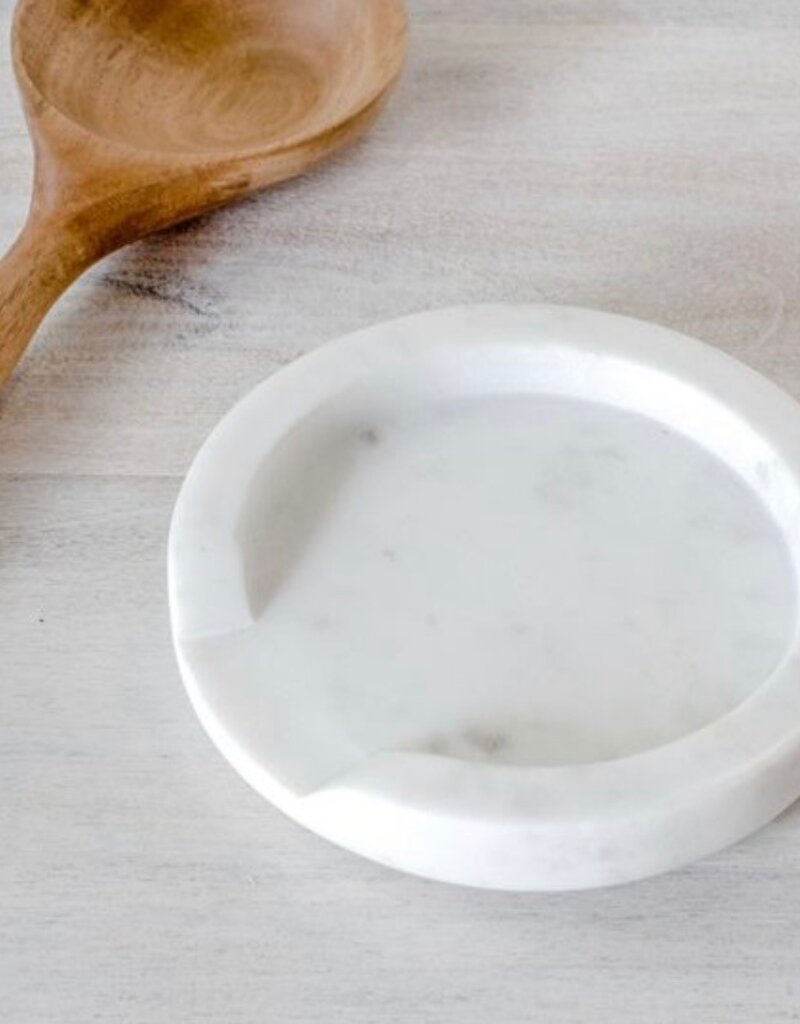 White Marble Spoon Rest