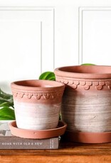 Terra Cotta Deco Edge Pots