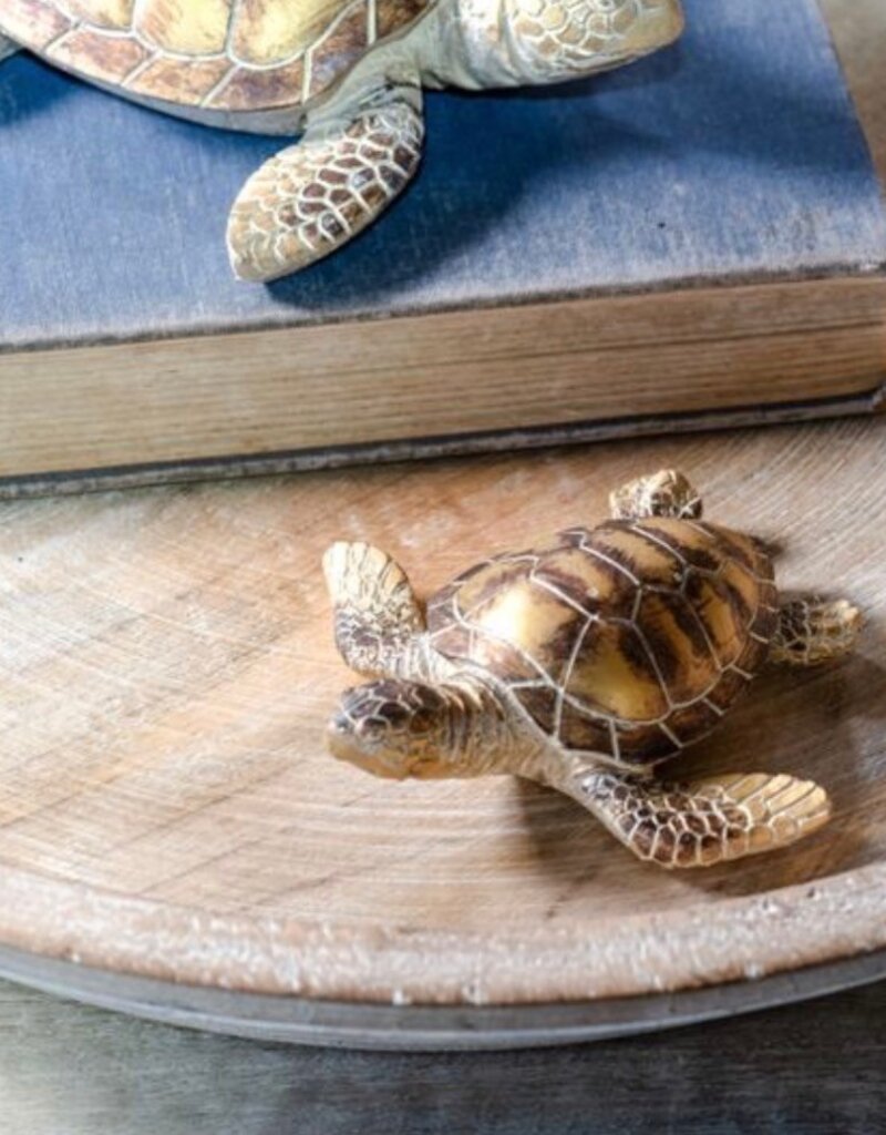 3.9" Gold Sea Turtle