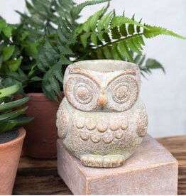 4.75" Verdi Copper Owl Planter