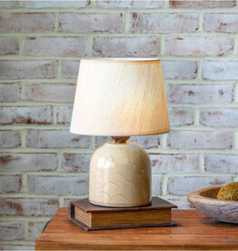 Beige Scallop Table Lamp