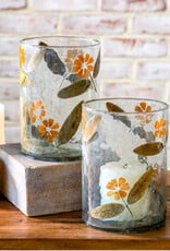 Dried Yellow Leaf Glasses