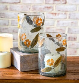 Dried Yellow Leaf Glasses