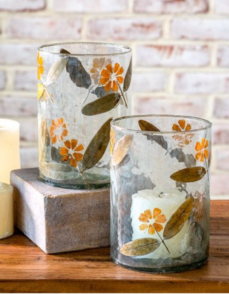 Dried Yellow Leaf Glasses