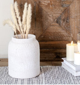 9.6" White Vase