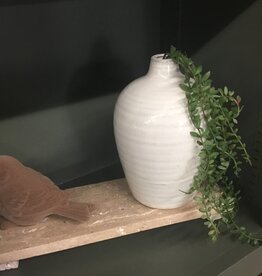 7.3" Modern White Vase