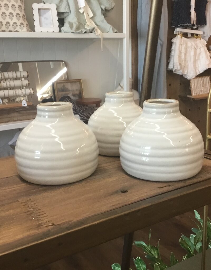 Small White Bud Vase