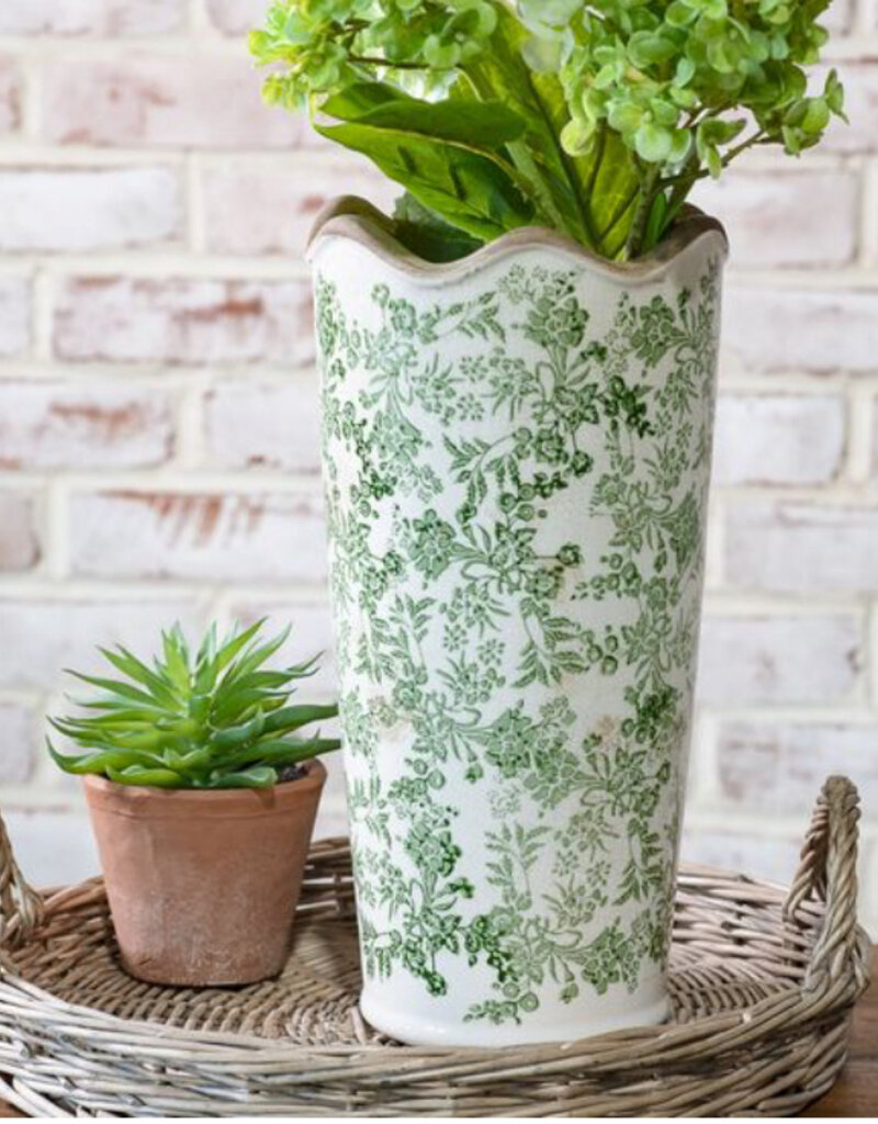 12.25" Verte Heirloom Vase