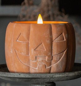 3.75" Orange JOL 3D Flame Candle