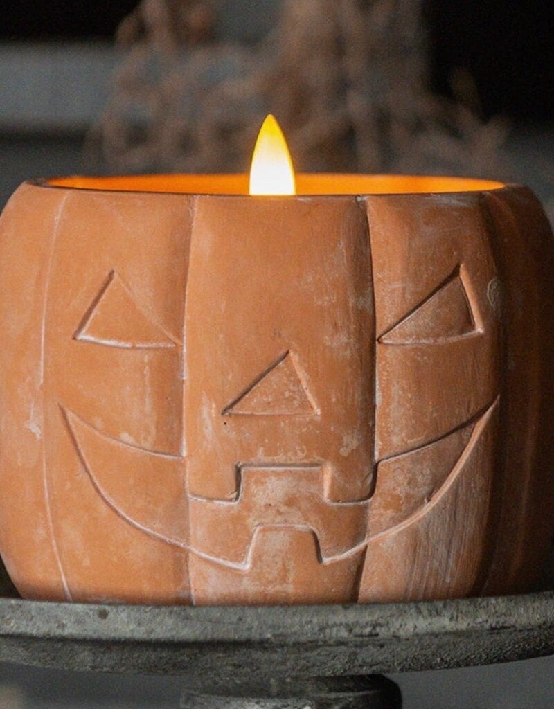 3.75" Orange JOL 3D Flame Candle