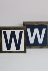 "W" Cubs Sign