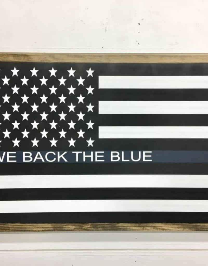 We Back the Blue Flag