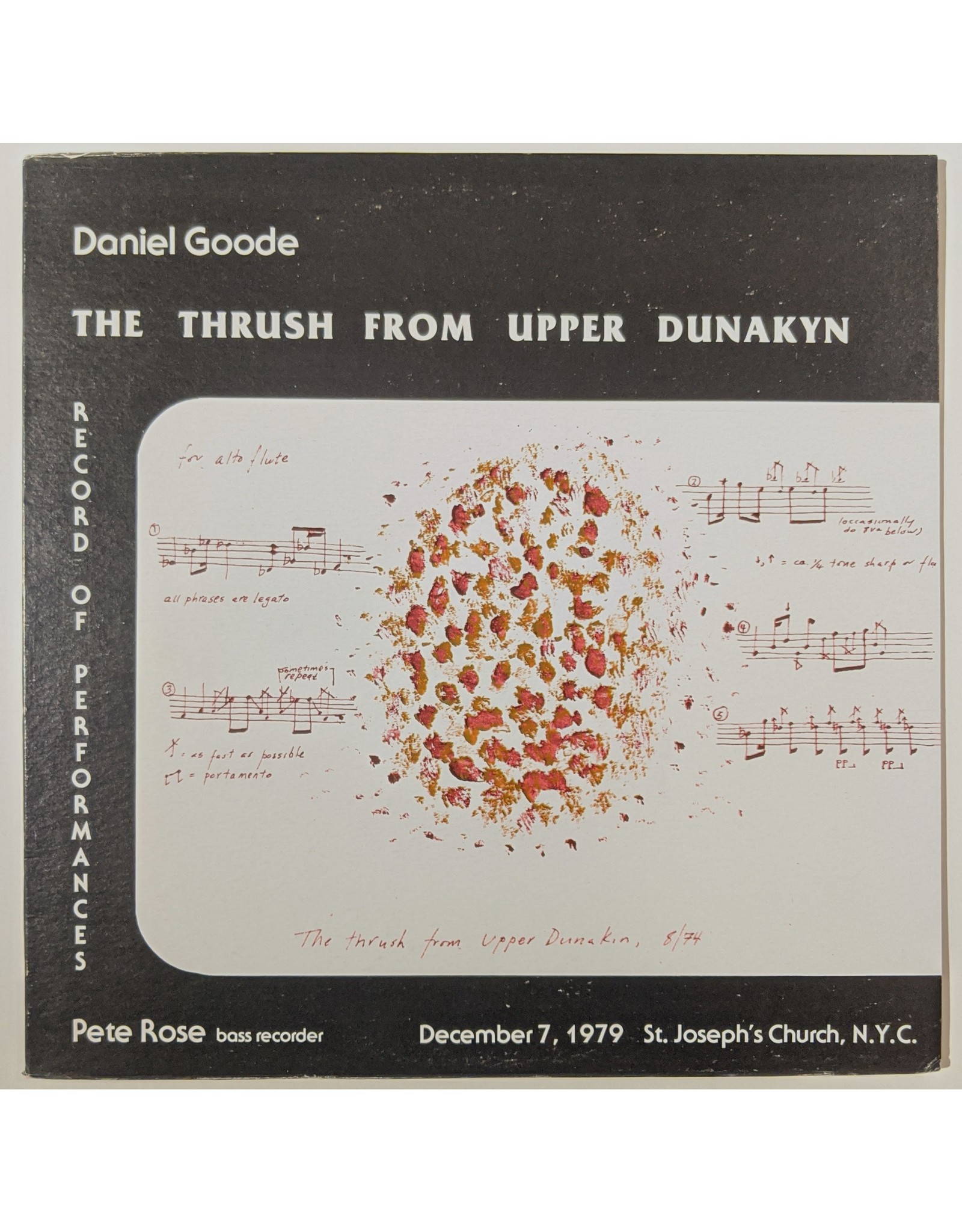 USED: Daniel Goode: The Thrush From Upper Dunakyn LP