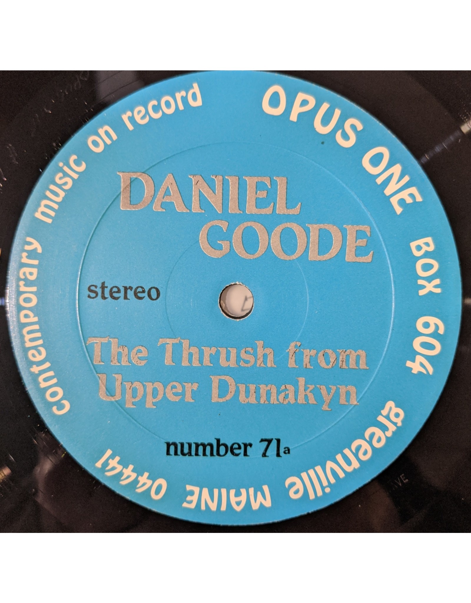USED: Daniel Goode: The Thrush From Upper Dunakyn LP