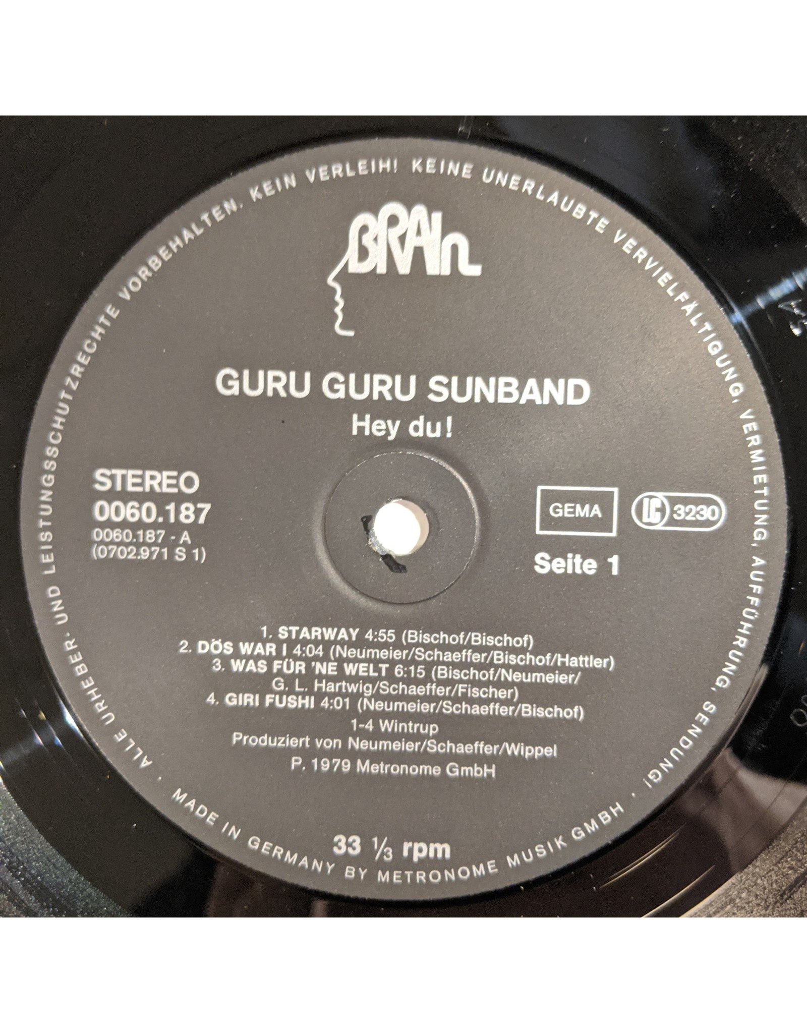 USED: Guru Guru Sun Band: Hey Du LP