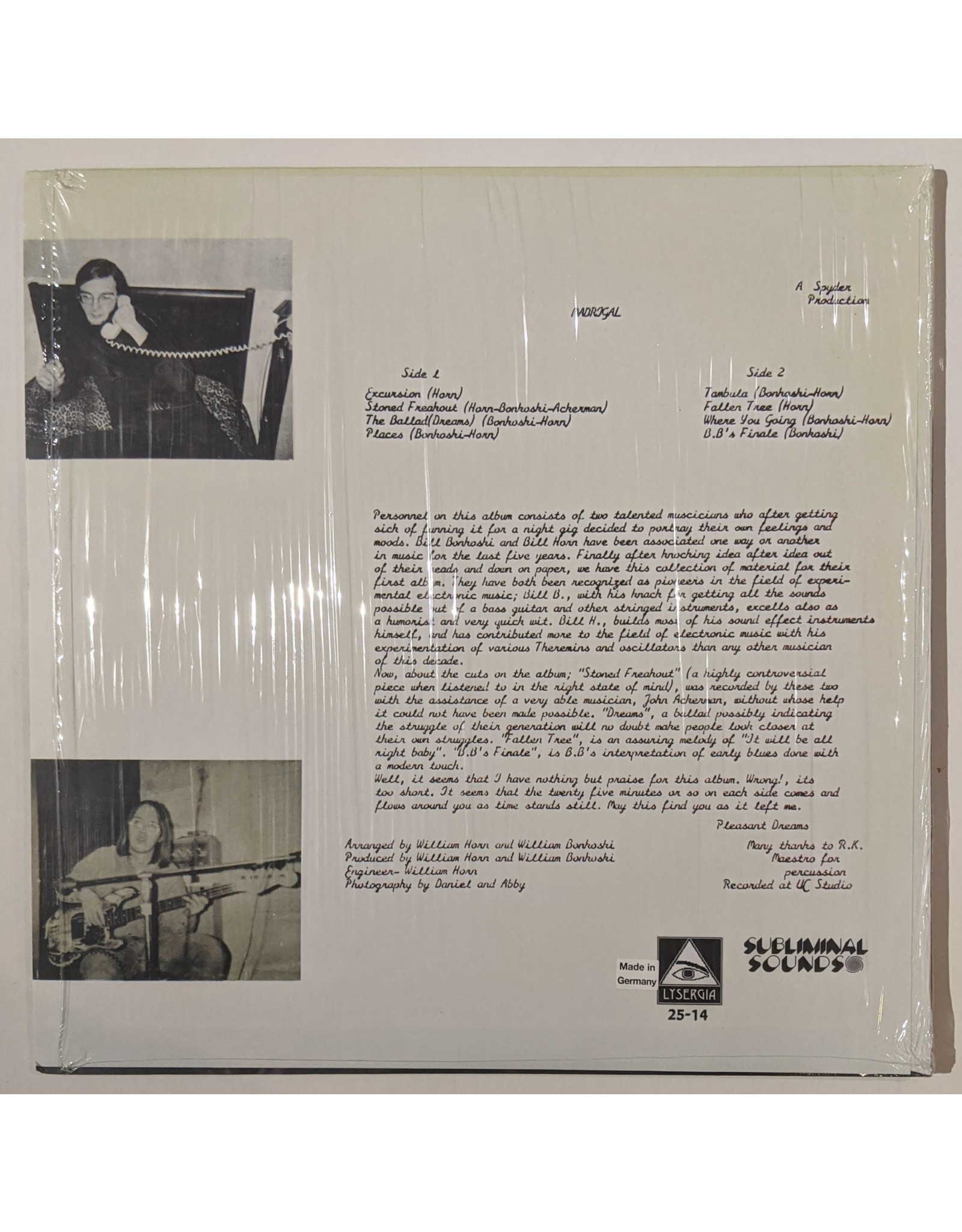 USED: Madrigal: s/t LP