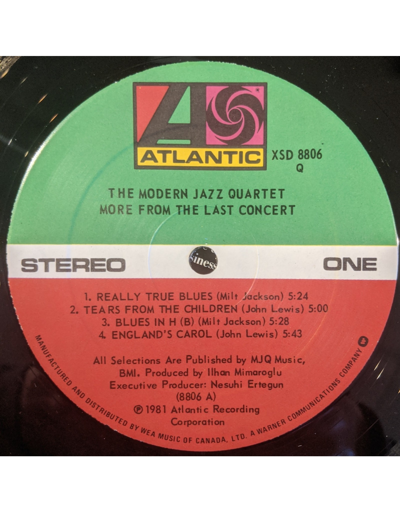 USED: Modern Jazz Quartet: More from the Last Concert LP