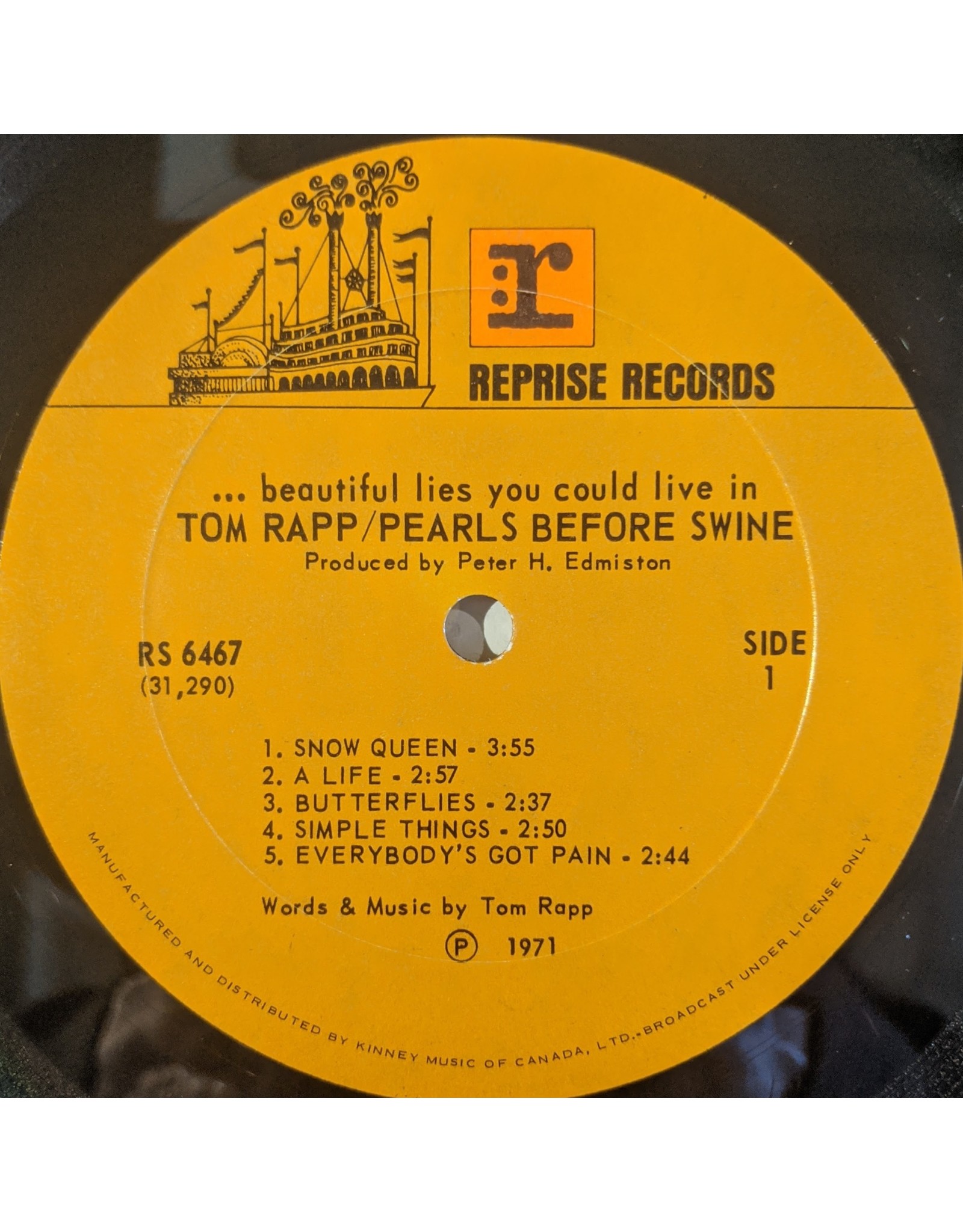 USED: Tom Rapp/Pearls Before Swine: ...Beautiful Lies You Could Live In LP