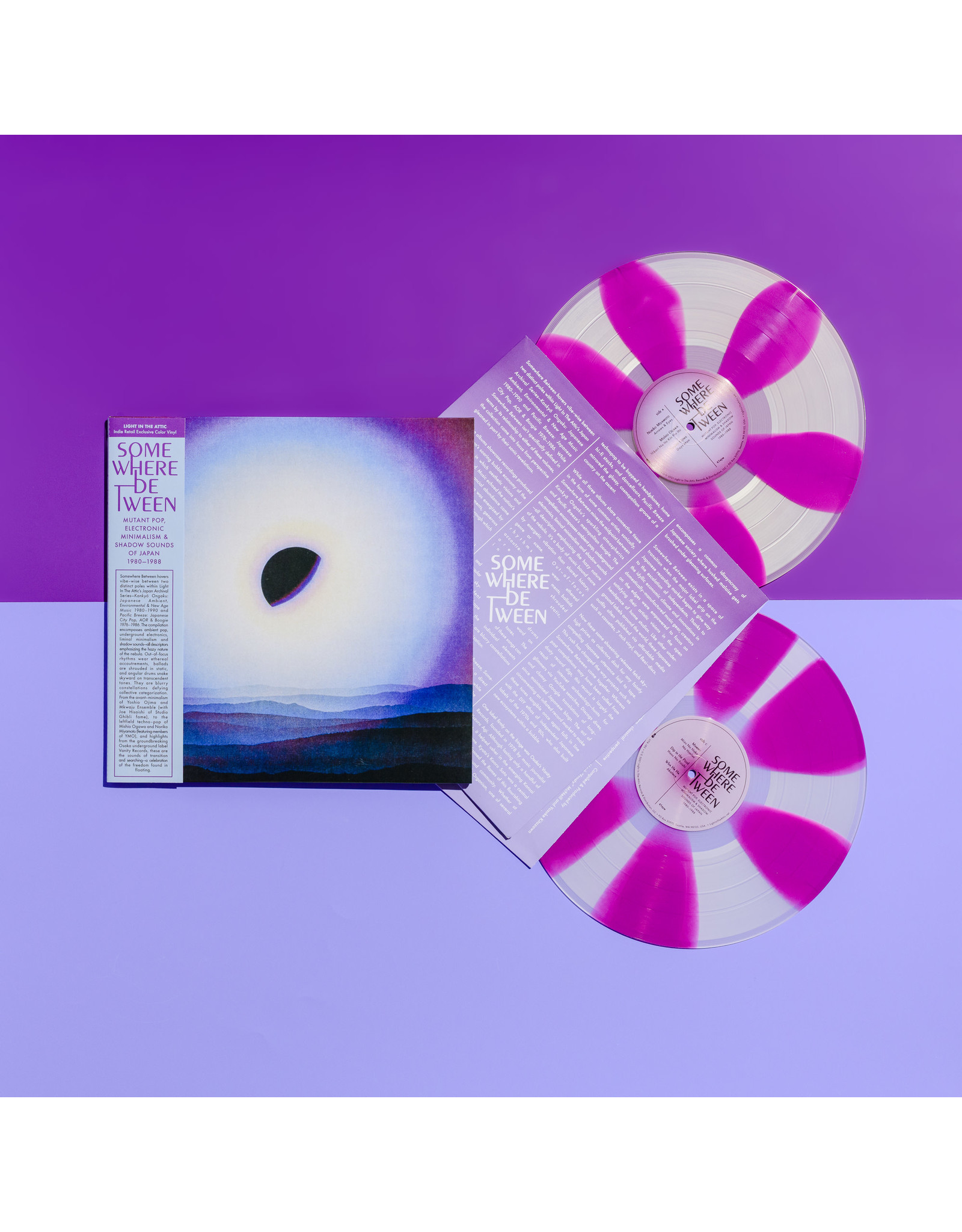 Light in the Attic Various: Somewhere Between: Mutant Pop, Electronic Minimalism & Shadow Sounds of Japan 1980-1988 (Purple) LP