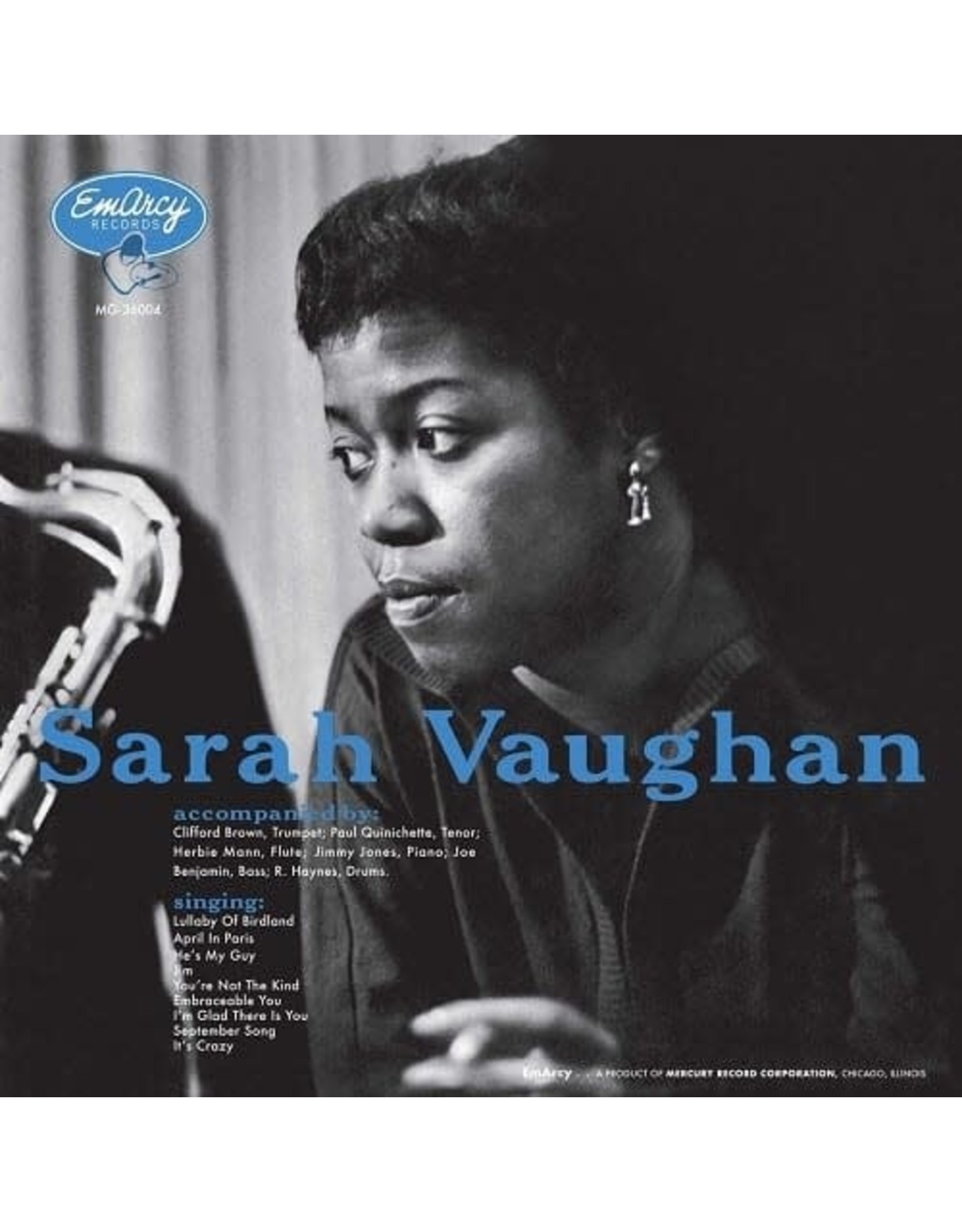 Verve Vaughan, Sarah & Clifford Brown: Sarah Vaughan (Verve Acoustic Sounds Series) LP