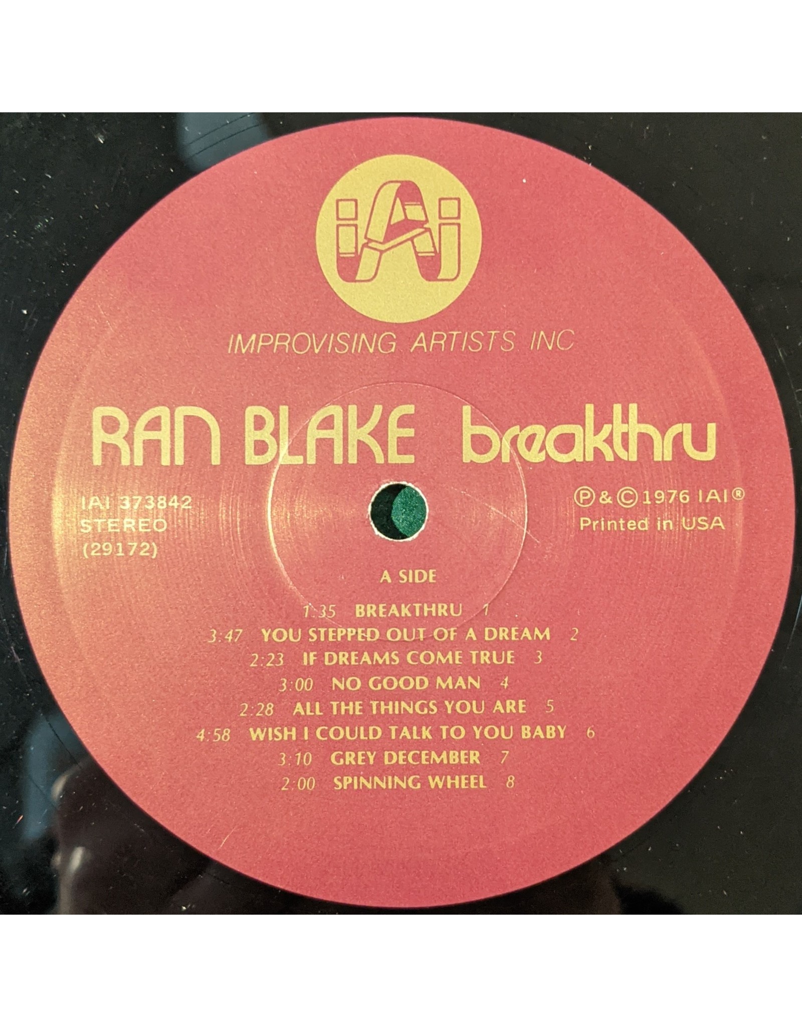 USED: Ran Blake: Breakthru LP