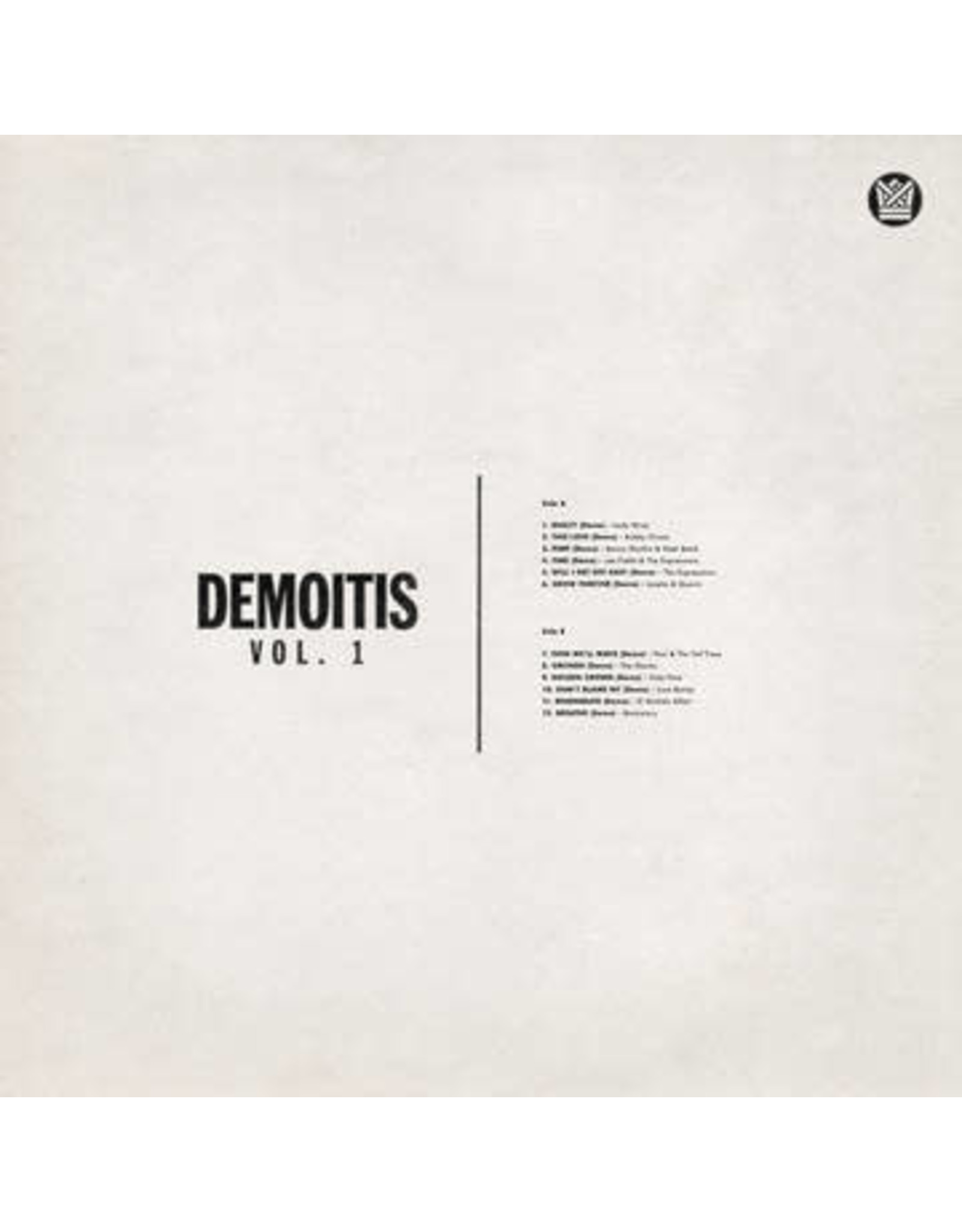 Big Crown Various: 2021RSD1 - Demoitis Vol. 1 LP