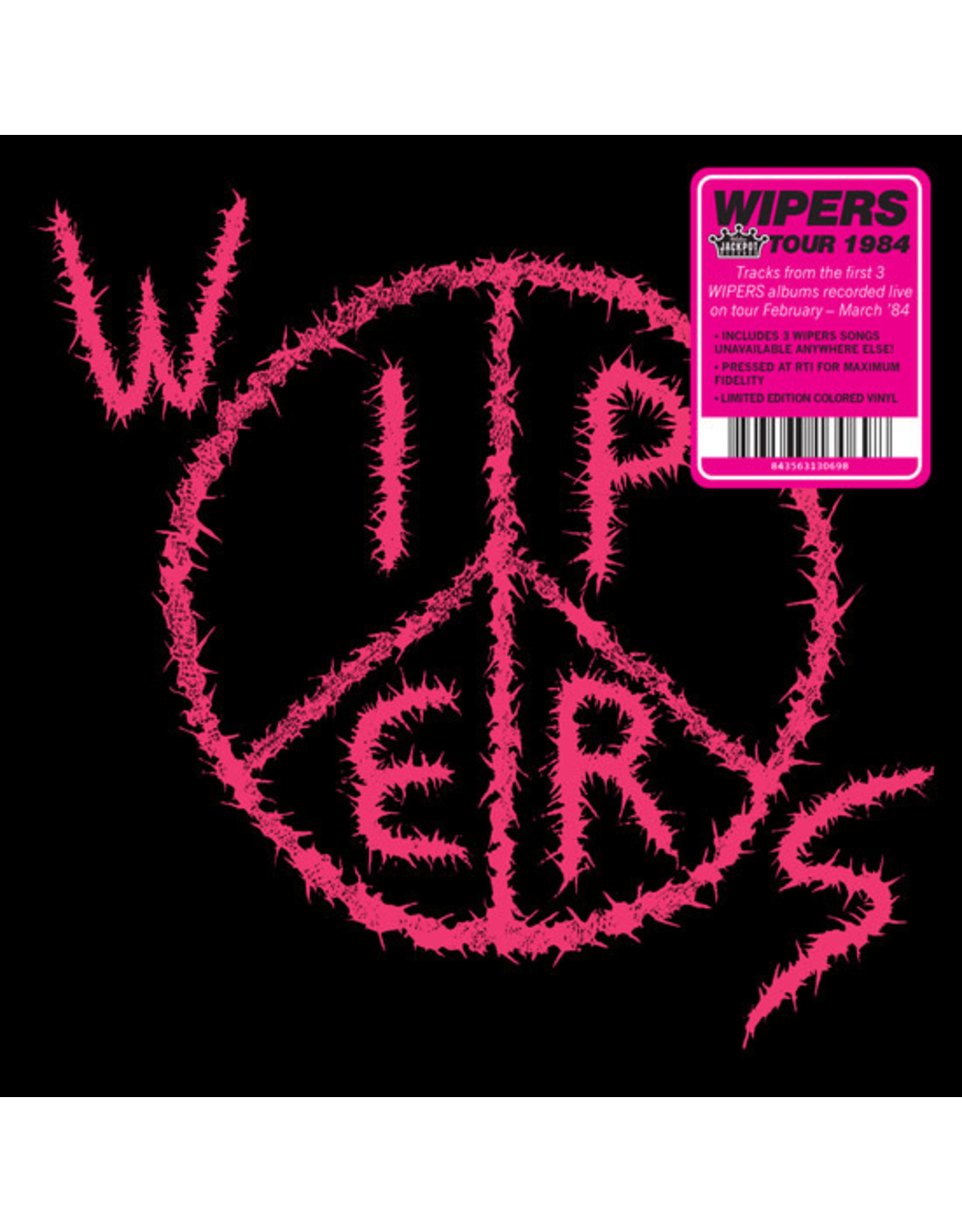 Jackpot Wipers: Wipers (aka Wipers Tour 84) (pink fluorescent) LP