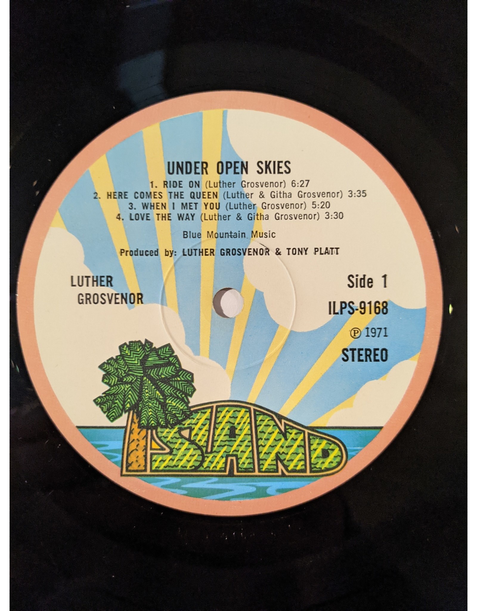 USED: Luther Grosvenor: Under Open Skies LP - Listen Records