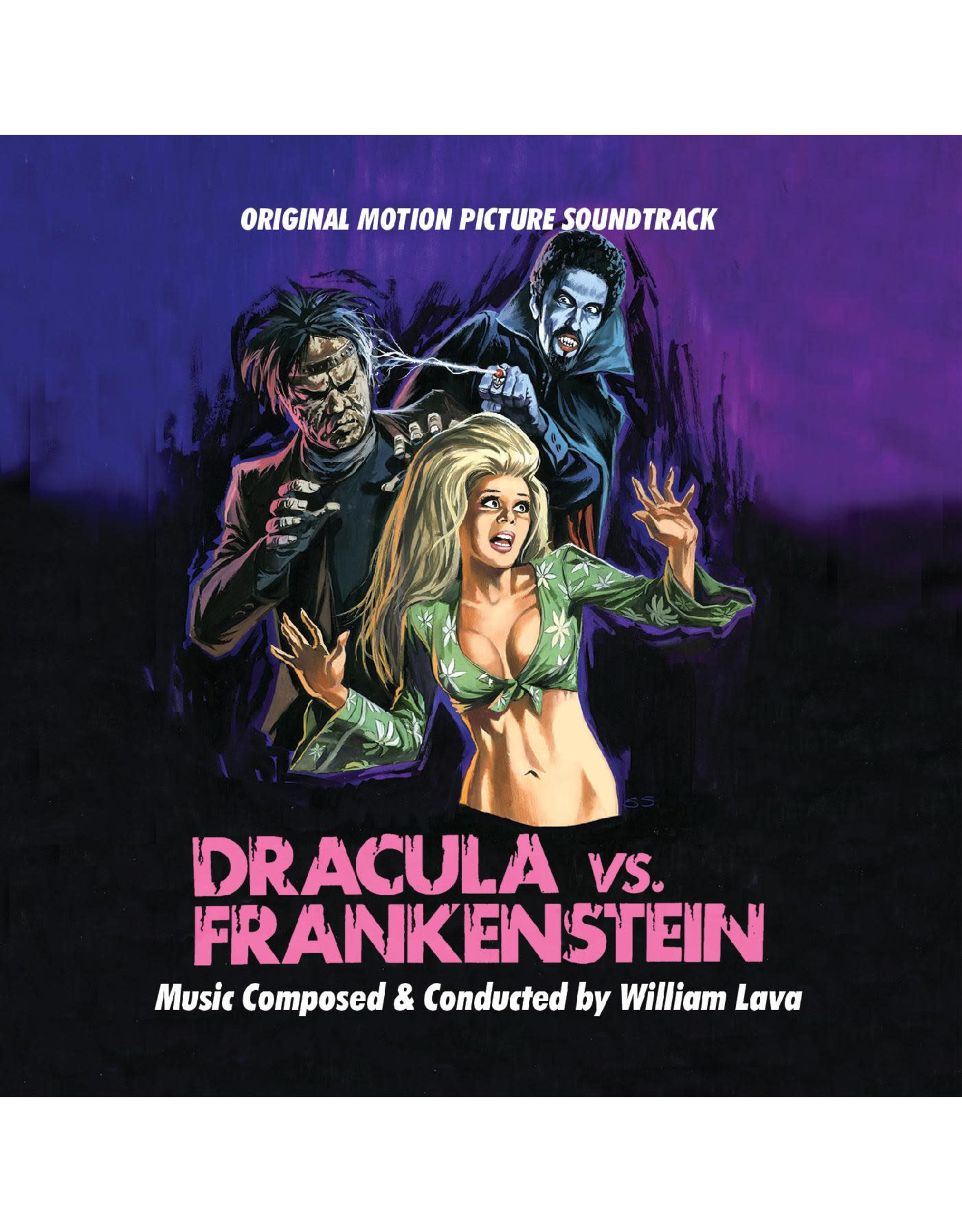Real Gone Lava, William: Dracula Vs. Frankenstein--OST (50th Anniversary, Pumpkin Orange) LP