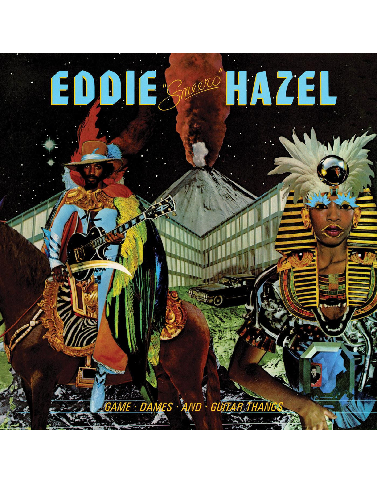 Real Gone Hazel, Eddie: Game, Dames and Guitar Thangs (ELECTRIC BLUE) LP