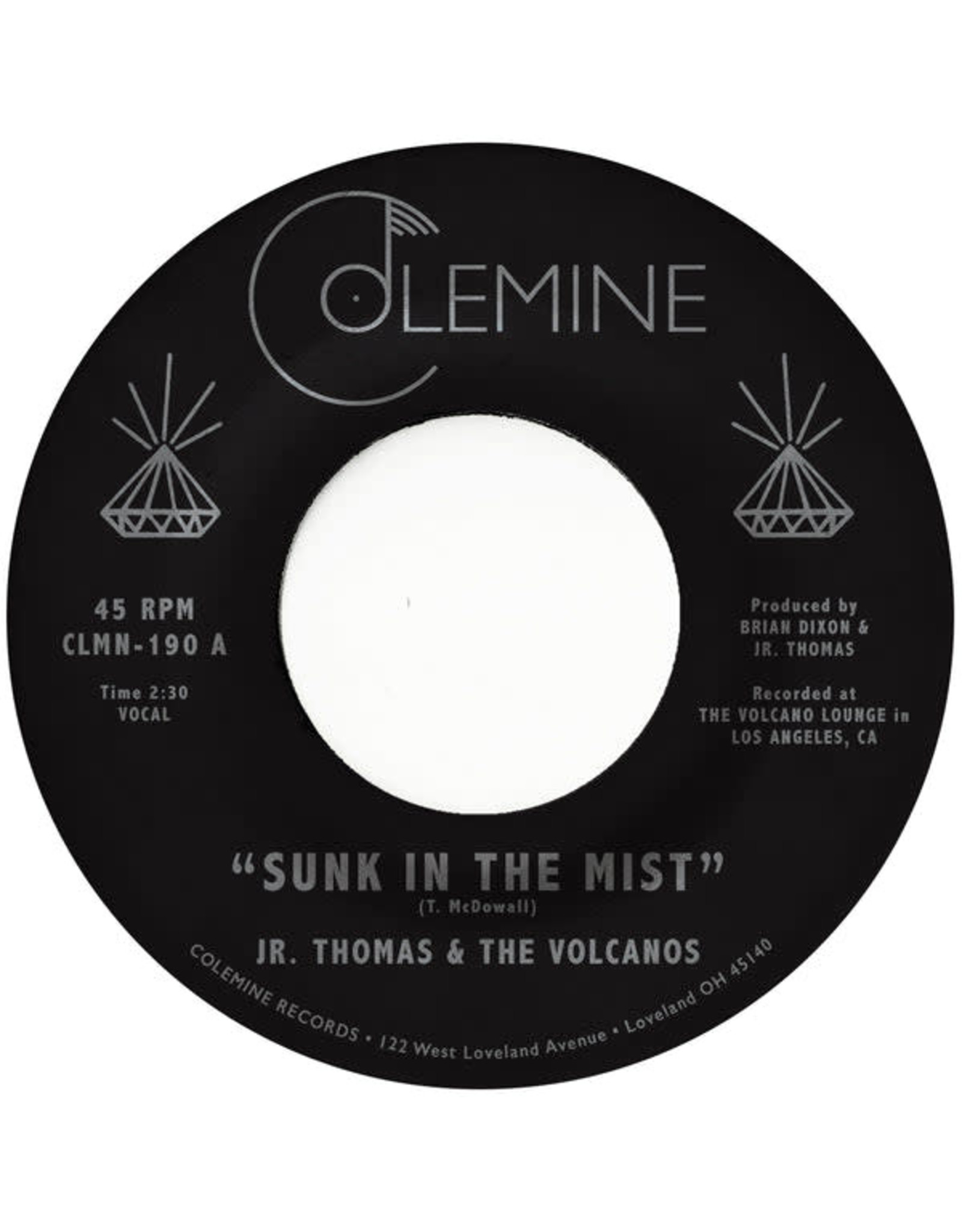 Colemine Jr. Thomas & The Volcanos: Sunk In The Mist (creamsicle coloured) 7"